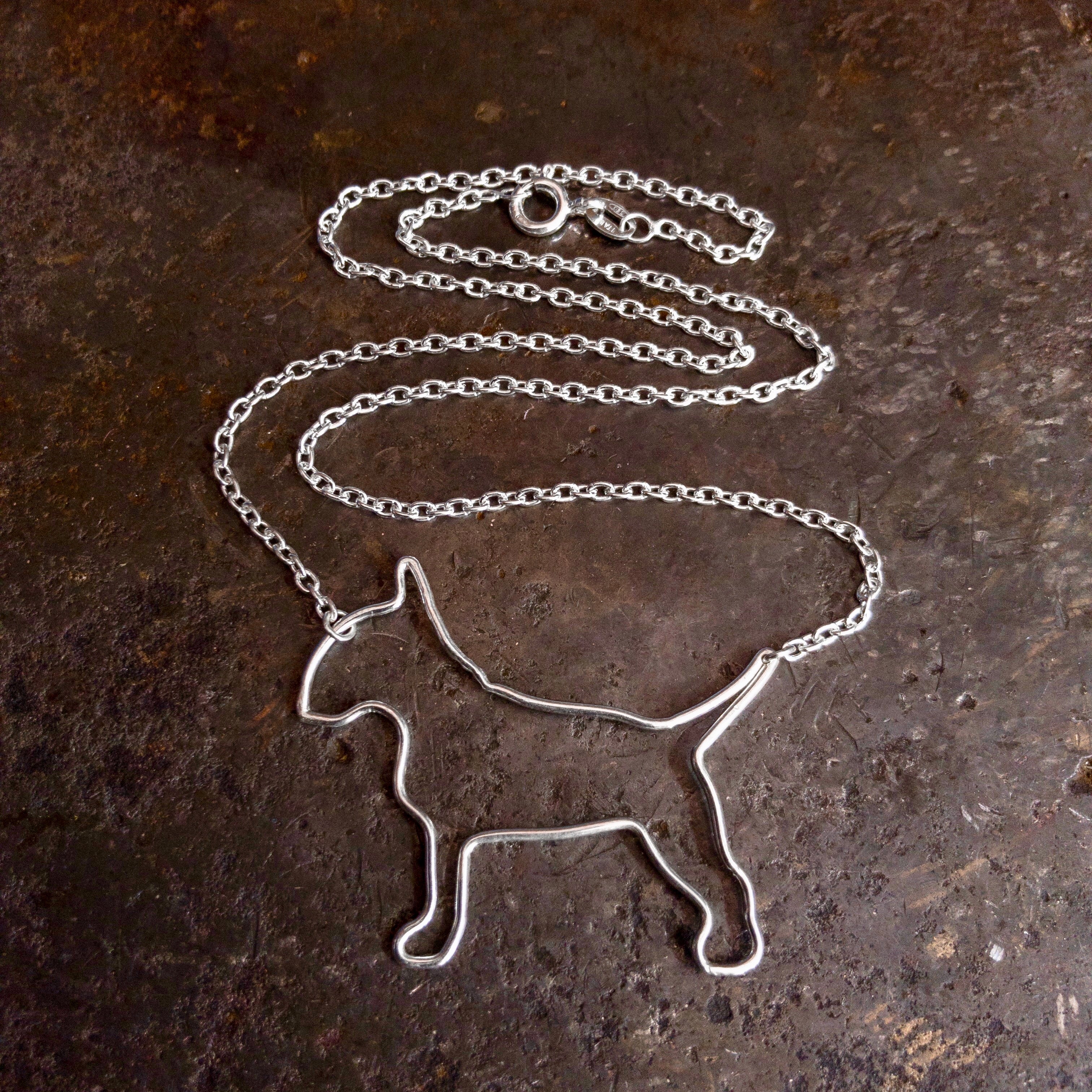 Staffordshire bull terrier outlet necklace